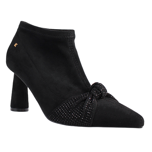 Kate Appleby Ladies Heeled Ankle Boots - Bingham - Black Suede