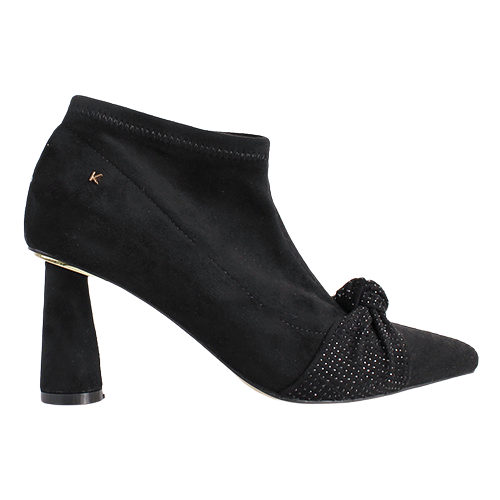 Kate Appleby Dressy Heeled Shoe-Boots - Bingham - Black Suede