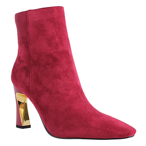 Kate Appleby Dressy Heeled Ankle Boots - Carnforth - Burgundy/Red Suede