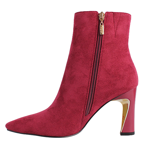 Kate Appleby Dressy Heeled Ankle Boots - Carnforth - Burgundy/Red Suede