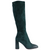Kate Appleby Block Heeled Knee Boots - Edgware - Green Suede