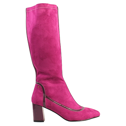 Kate Appleby Knee Boots - Lechlade - Pink Suede