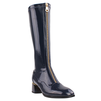 Kate Appleby  Knee Boots - Southampton - Navy Patent