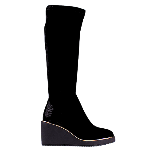 Kate Appleby Ladies Knee High Boots - Derby - Black Suede