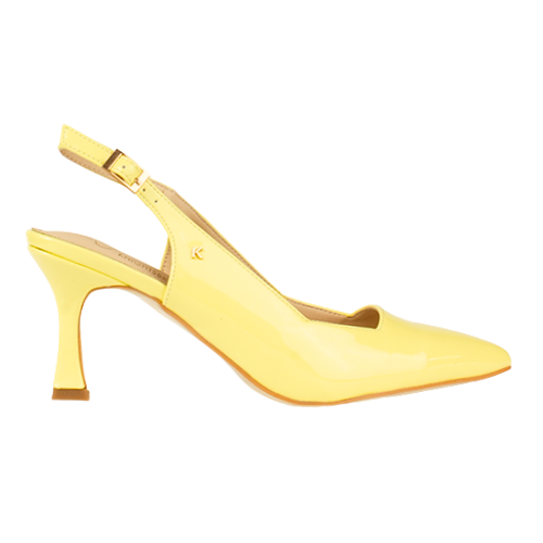 Kate Appleby Ladies Sling Back Pumps - Denham - Yellow Patent