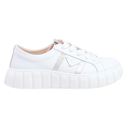 Kate Appleby Ladies Platform Trainers - Adwell - White