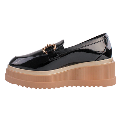 Kate Appleby Platform Loafers - Keady - Black Patent