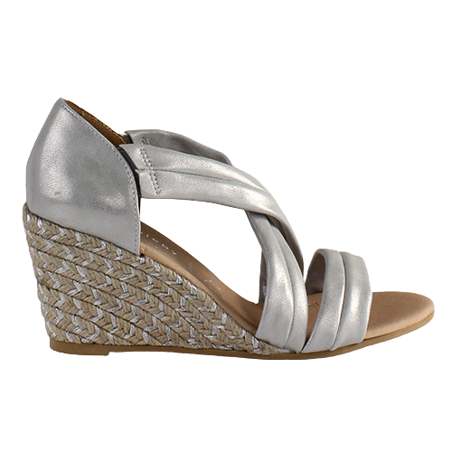 Kate Appleby Ladies Wedge Sandals - Lerwick  - Silver