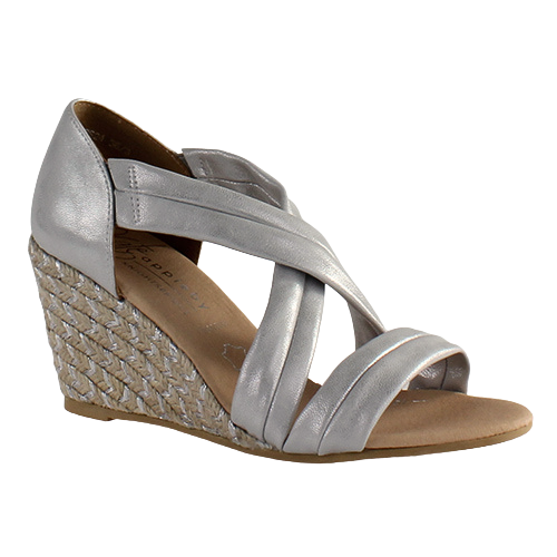 Kate Appleby Ladies Wedge Sandals - Lerwick  - Silver