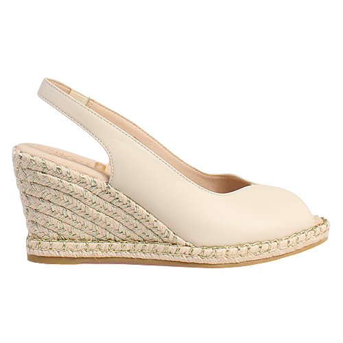 Kate Appleby Ladies Wedge Sandals - Tregele - Cream