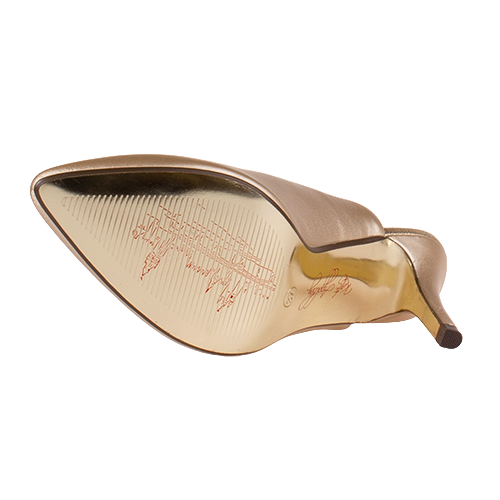 Kate Appleby Sling Back Court Heel - Melton - Gold