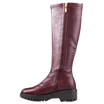 Kate Appleby Wedge Knee Boots - Eybister - Burgundy