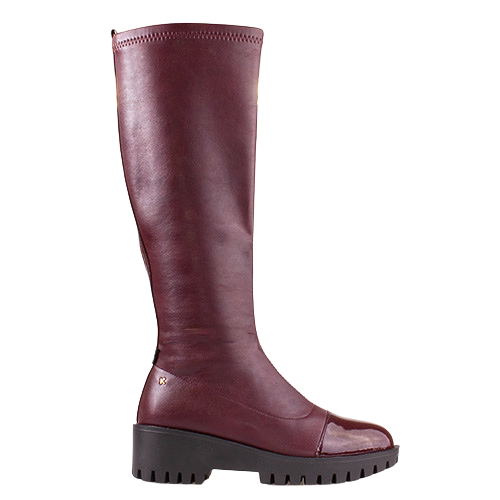 Kate Appleby Wedge Knee Boots - Eybister - Burgundy