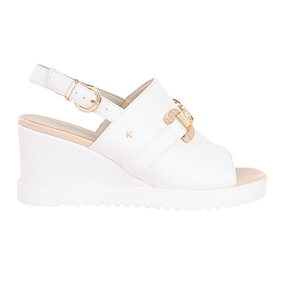 Kate Appleby Wedge Sandals - Fritwell - White