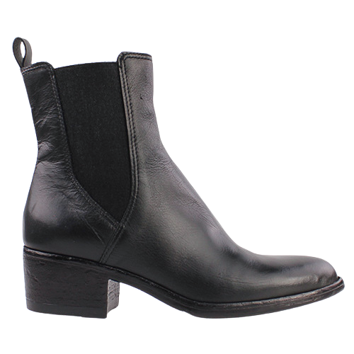 Mjus Block Heeled Chelsea Boots -  L48206 - Black