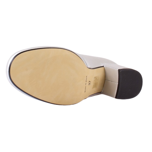 Ladies Leather Dancing Shoes - Silver