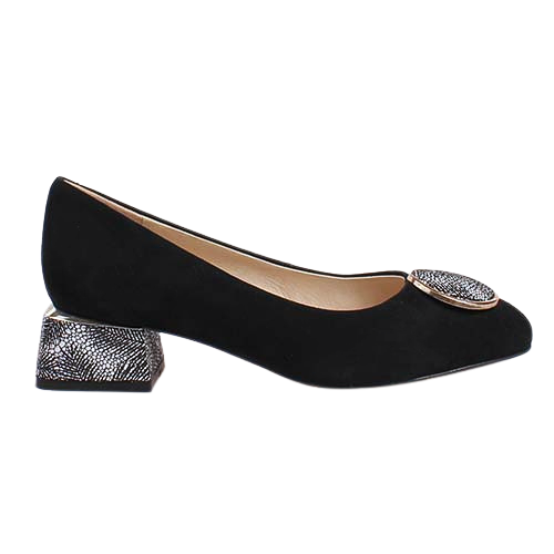 Loretta Vitale Block Heeled Pumps - C3809 - Black