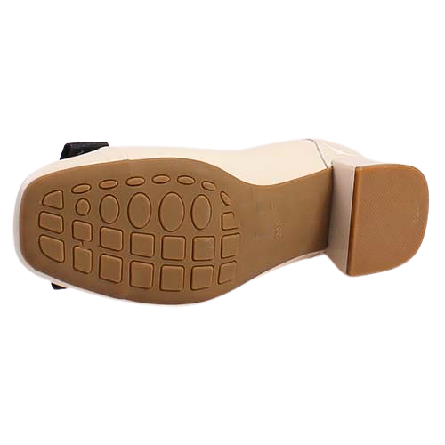 Loretta Vitale Block Heeled Pumps - W5308 - Beige