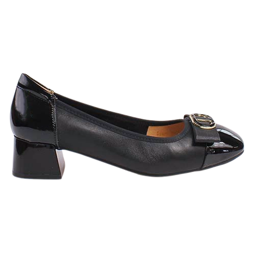 Loretta Vitale Block Heeled Pumps - W5308 - Black