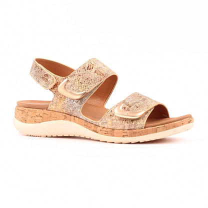 Lunar Ladies Walking Sandals - Beatrice - Gold