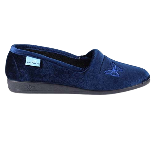 Lunar  Ladies Slippers - Butterfly KLA001 - Blue