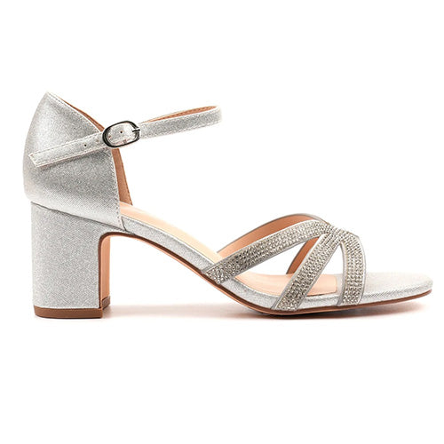 Lunar Dressy Heels - Roseanne - Silver