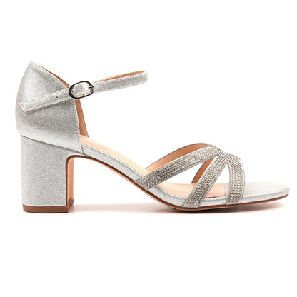 Lunar Dressy Heels - Roseanne - Silver