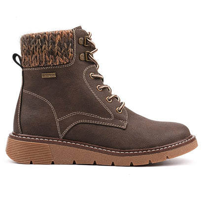 Lunar  Waterproof Wide Fit  Ankle Boots - Elba - Brown