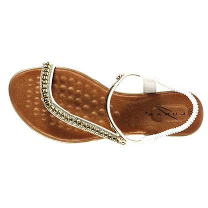 Lunar Ladies Flat Sandals - Asia II - White