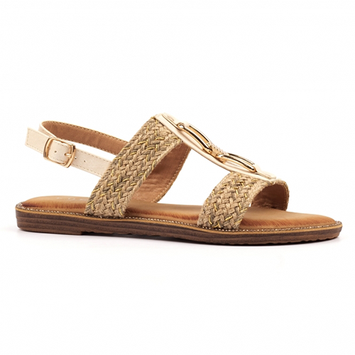 Lunar Flat Sandals - Lumi - Cream
