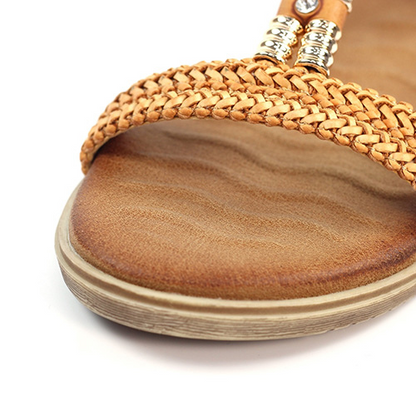 Lunar Flat Sandals - Portofino - Camel