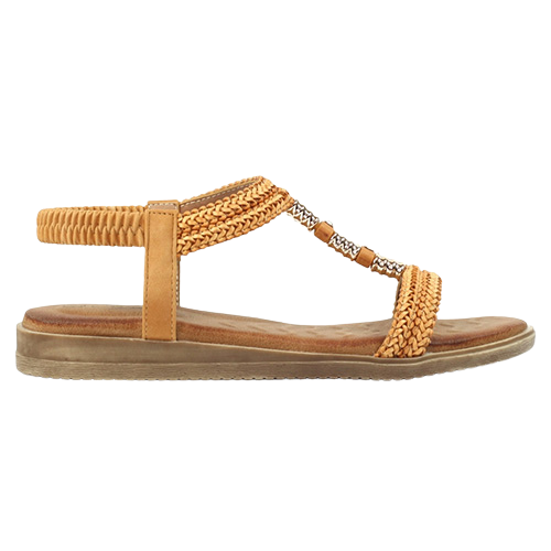 Lunar Flat Sandals - Portofino - Camel