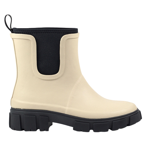 Lunar Ladies Ankle Wellington Boots - Lake - Cream