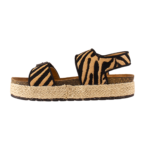 Lunar Ladies Flatform Sandals - Encode - Black