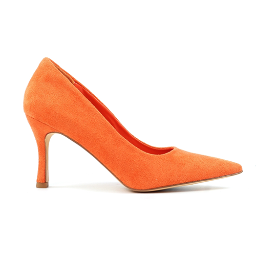 Lunar Ladies Dressy Heeled Pumps - Amy - Orange