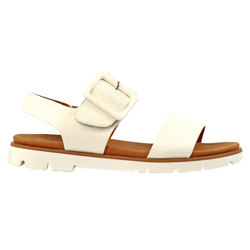 Lunar Ladies Flat Sandals - Cher - White