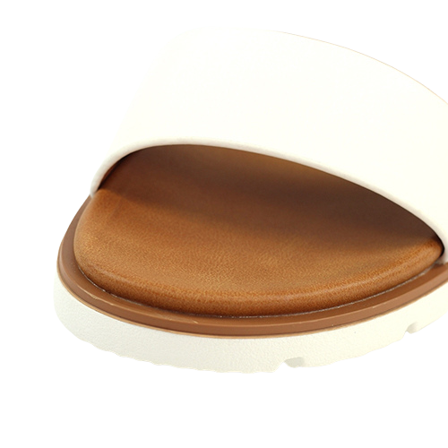 Lunar Ladies Flat Sandals - Cher - White