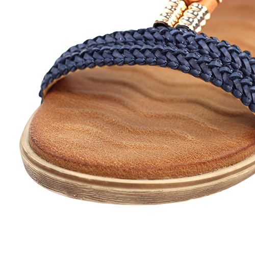 Lunar Ladies Flat Sandals - Portofino - Blue