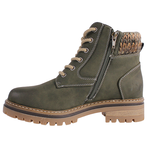 Lunar Ladies Laced Boots - Yestin - Olive