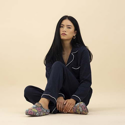 Lunar Ladies  Slippers - Valentine - Grey