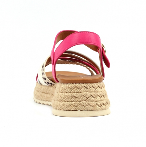 Lunar Ladies Flatform Sandals - Flick - Fuchsia