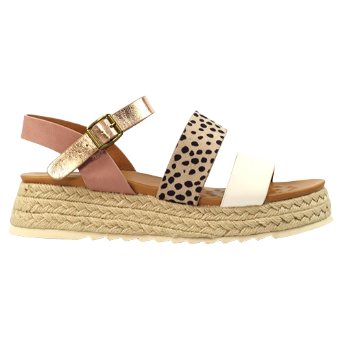 Lunar Ladies Flatform Sandals - Summer - White