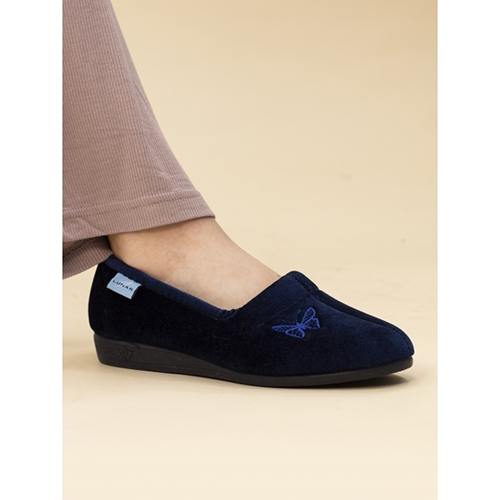 Lunar Ladies Slippers - Butterfly KLA001 - Blue