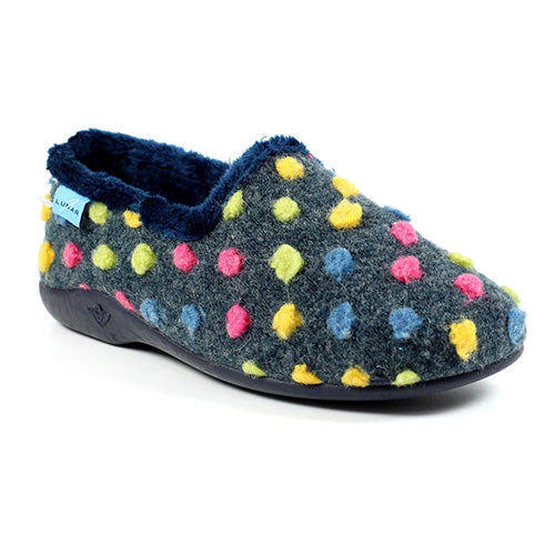 Lunar Ladies Slippers - Helix -Navy