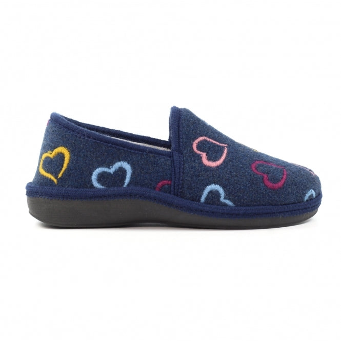 Lunar Ladies Slippers - Joyful - Navy