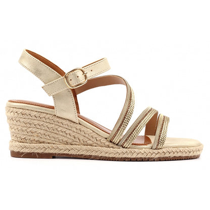 Lunar Ladies Wedge Sandals - Izzy - Gold