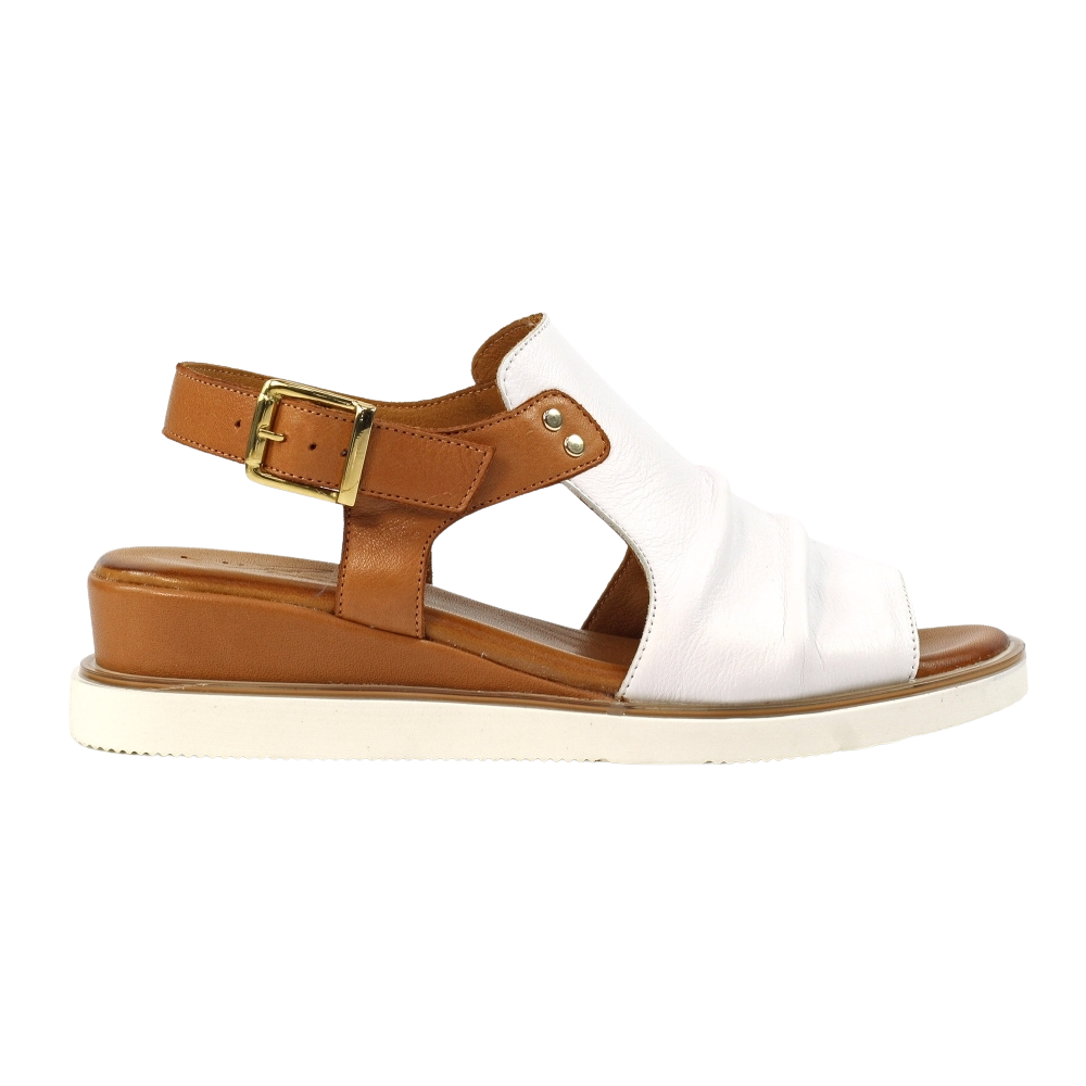 Lunar Ladies Wedge Sandals - Steffi - White