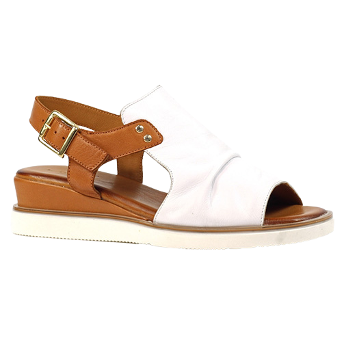 Lunar Ladies Wedge Sandals - Steffi - White