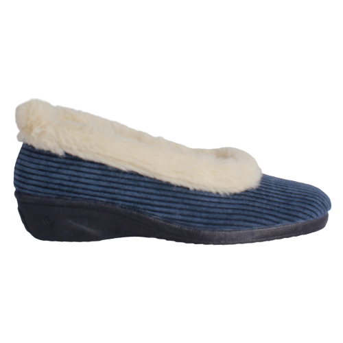 Lunar Wedge Slippers- Glynis - Blue