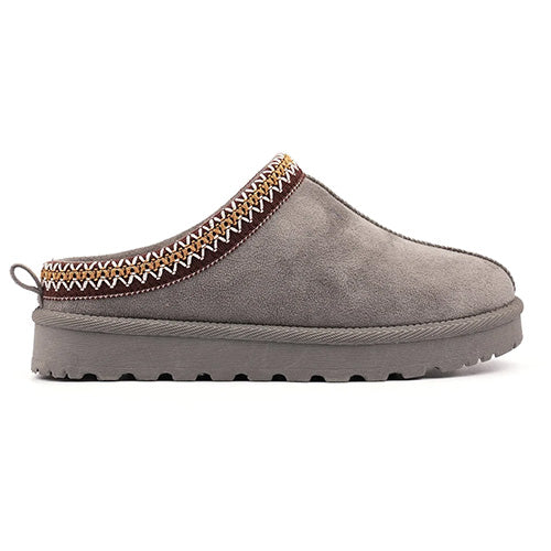Lunar  Ladies Mule Slippers - Nepal - Grey